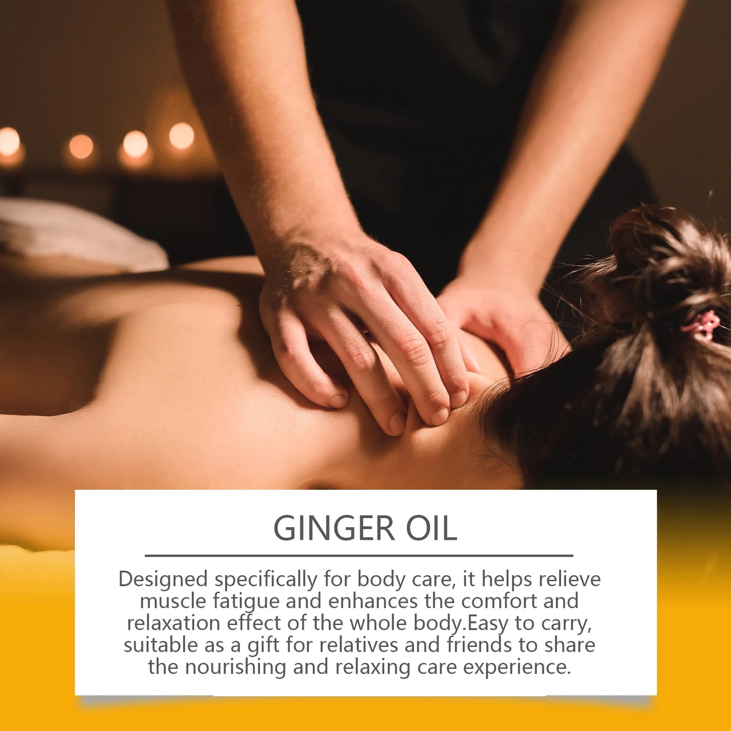 Ginger Body Massage Oil For Skin Elasticity And Sagging Relief