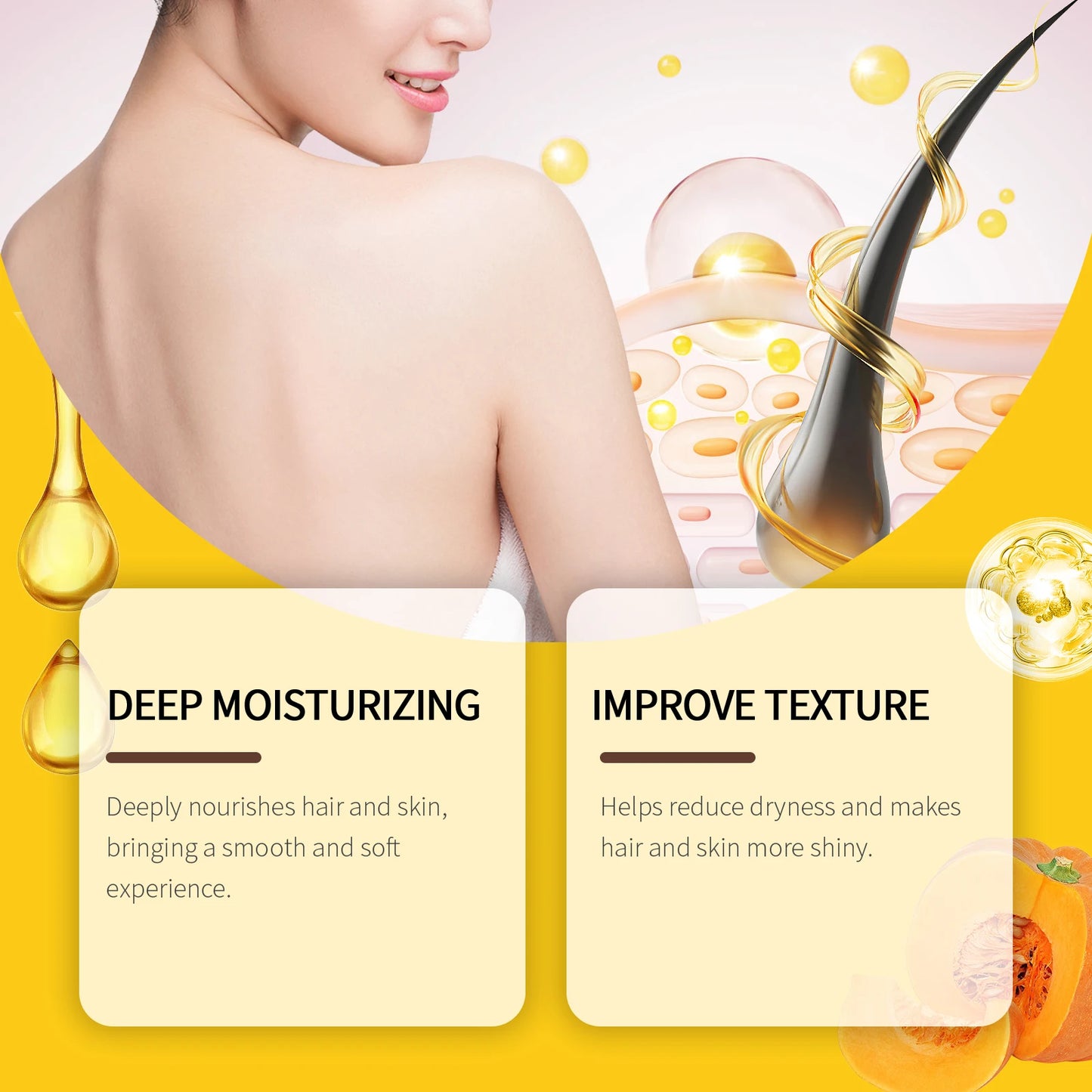 Pumpkin Seed Essence Oil for Hair and Skin Nourishing Care