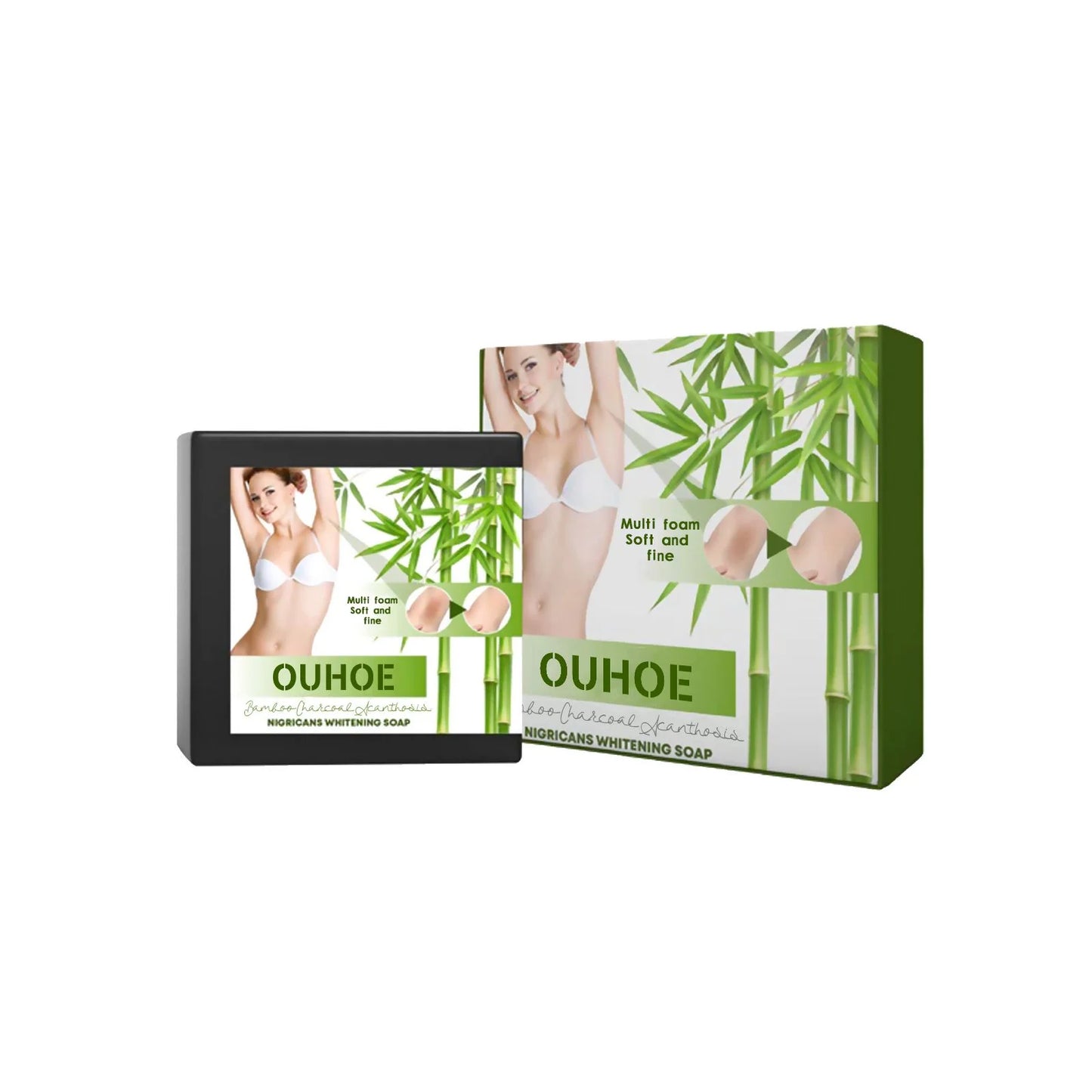 Ouhoe Bamboo Charcoal Soap For Brightening And Hydrating Skin