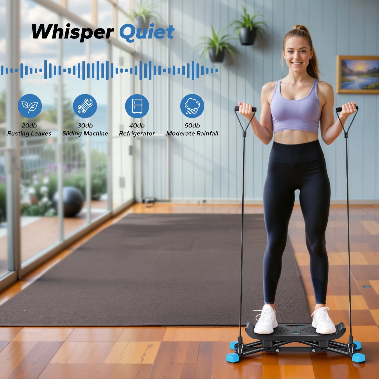 MERACH Ski Machine Full Body Cardio Trainer For Home Fitness