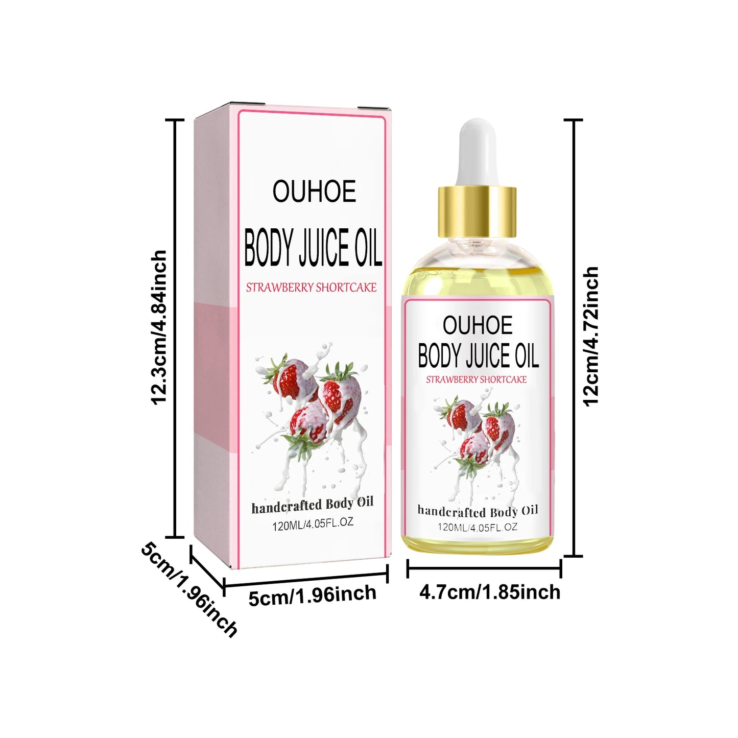 Ouhoe Strawberry Body Oil For Relief And Smoothing Moisture