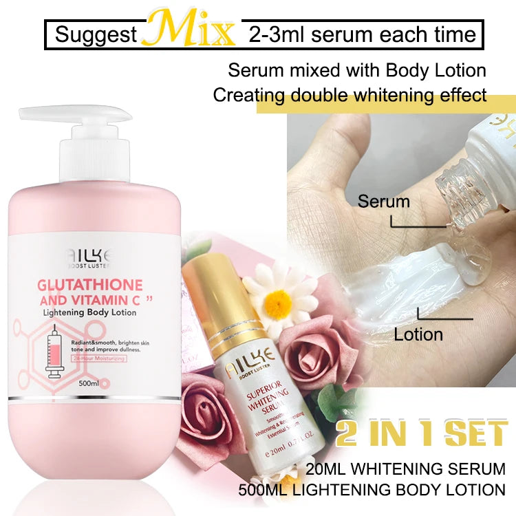 AILKE Glutathion Vitamin C Whitening Set For Brightening Skin