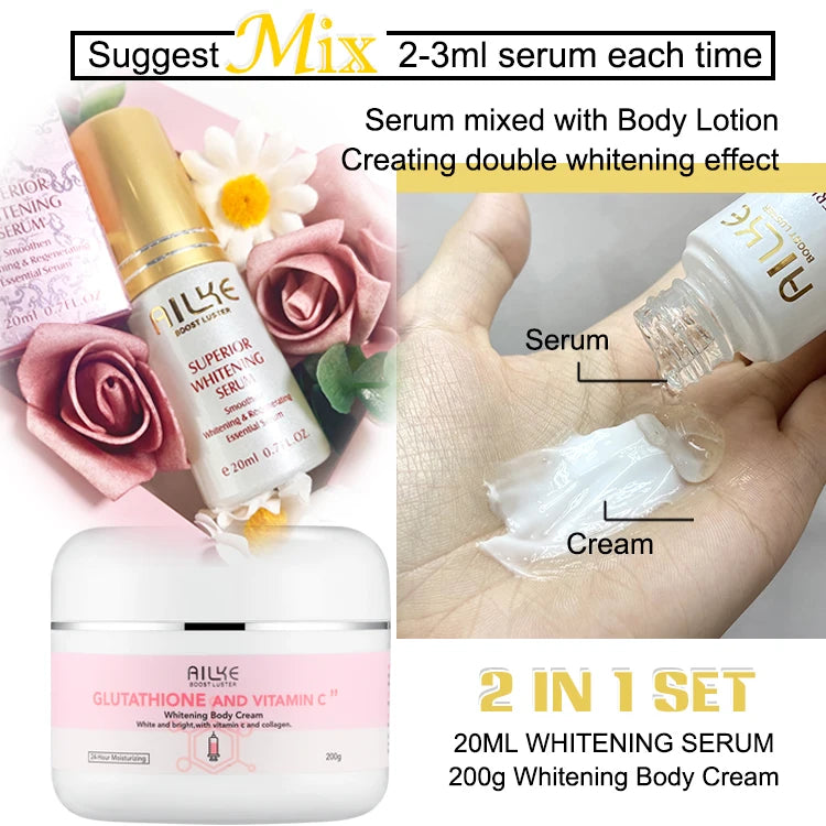 AILKE Glutathion Vitamin C Whitening Set For Brightening Skin