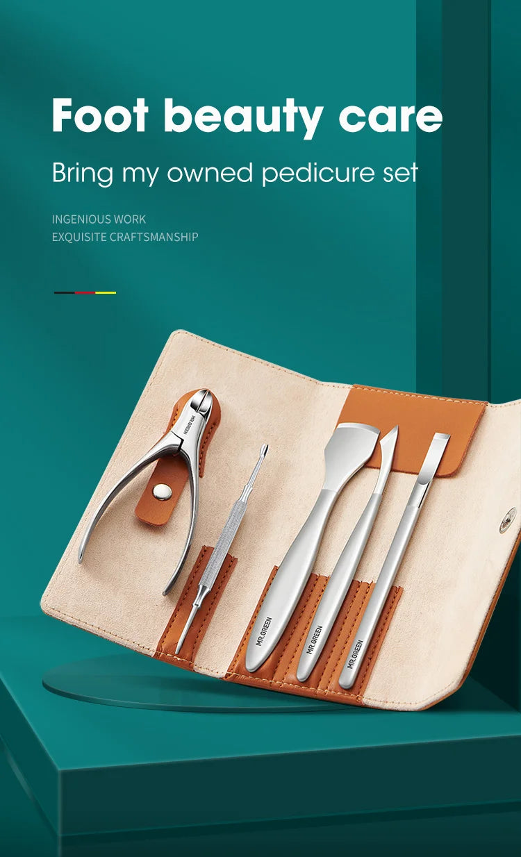 MR.GREEN Pedicure Knife Set Professional Foot Care Tools Stainless Steel