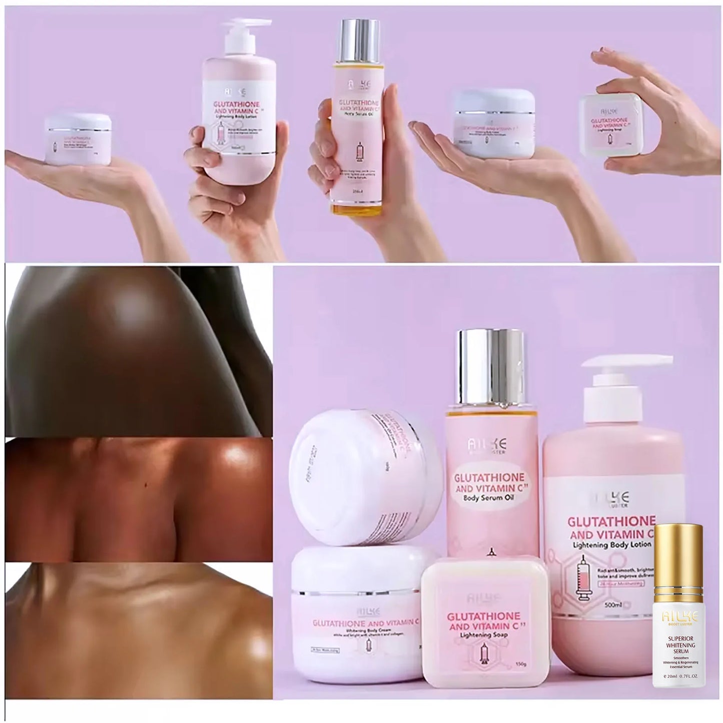 AILKE Brightening Facial Lotion With Glutathione And Vitamin C