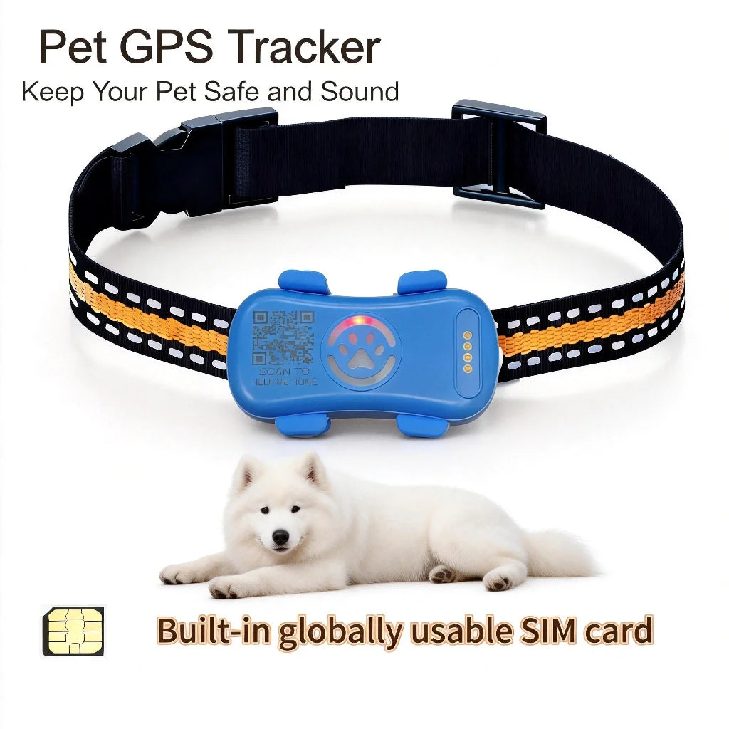 WANWAYTECH GPS Pet Tracker for Dogs and Cats RealTime Tracking