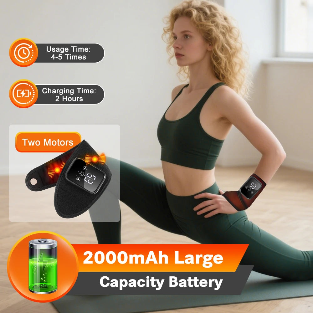 Agdoad Electric Heating Wrist Massager and Brace for Pain Relief
