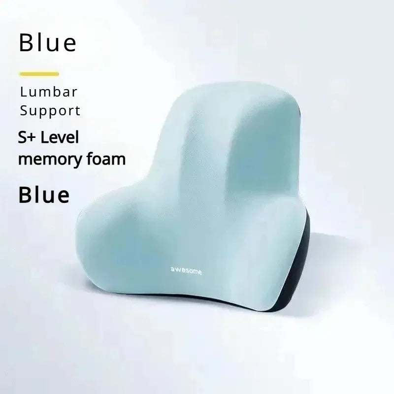 Memory Foam Lumbar Cushion for Car, Office, and Gaming Chairs