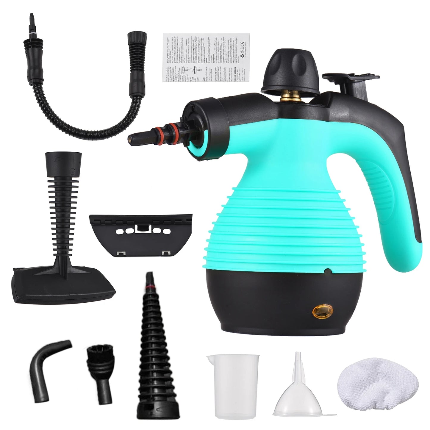 Romellar Portable Handheld Steam Cleaner 1050W With 9 Accessories