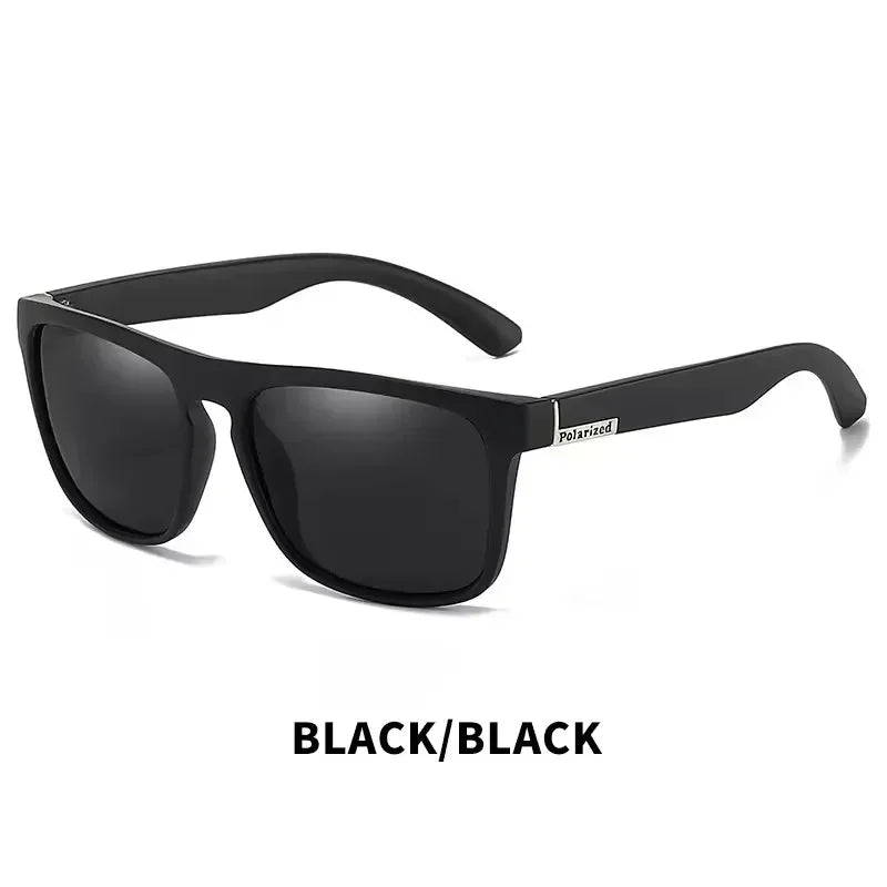 Polarized UV400 Sunglasses Square Frame Metal Eyewear For Men Women