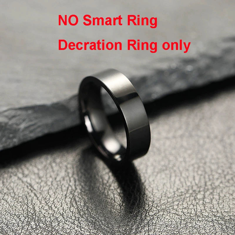 Smart Ring With Heart Rate Blood Oxygen Sleep Monitor IP68 5ATM Waterproof