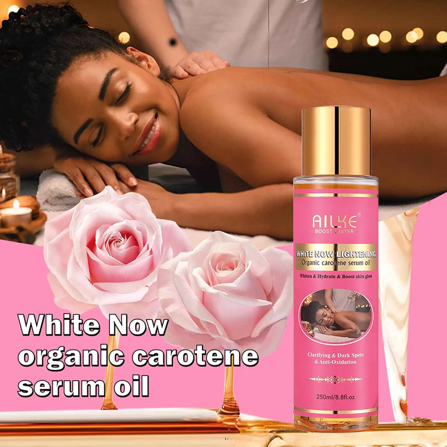 skin brightening set for acne stains moisturizing