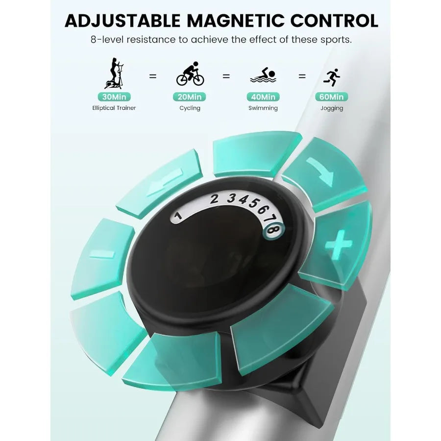 XMSJ Home Elliptical Machine With 8 Level Adjustable Resistance