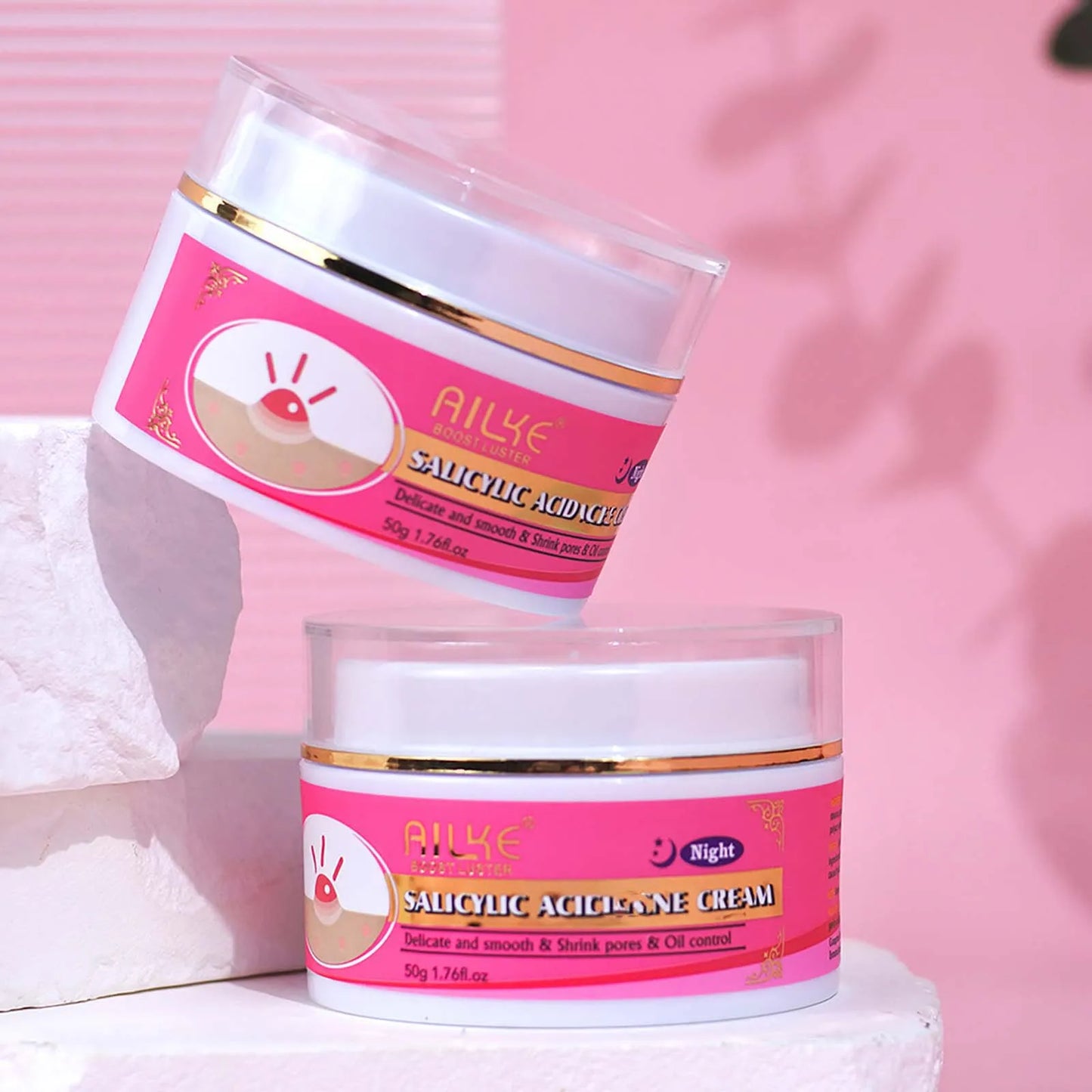 skin brightening set for acne stains moisturizing