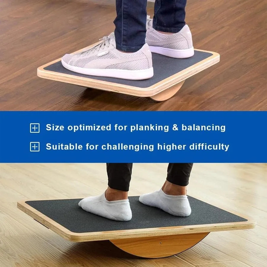 SHXI Wooden Balance Rocker Board For Under Desk Use