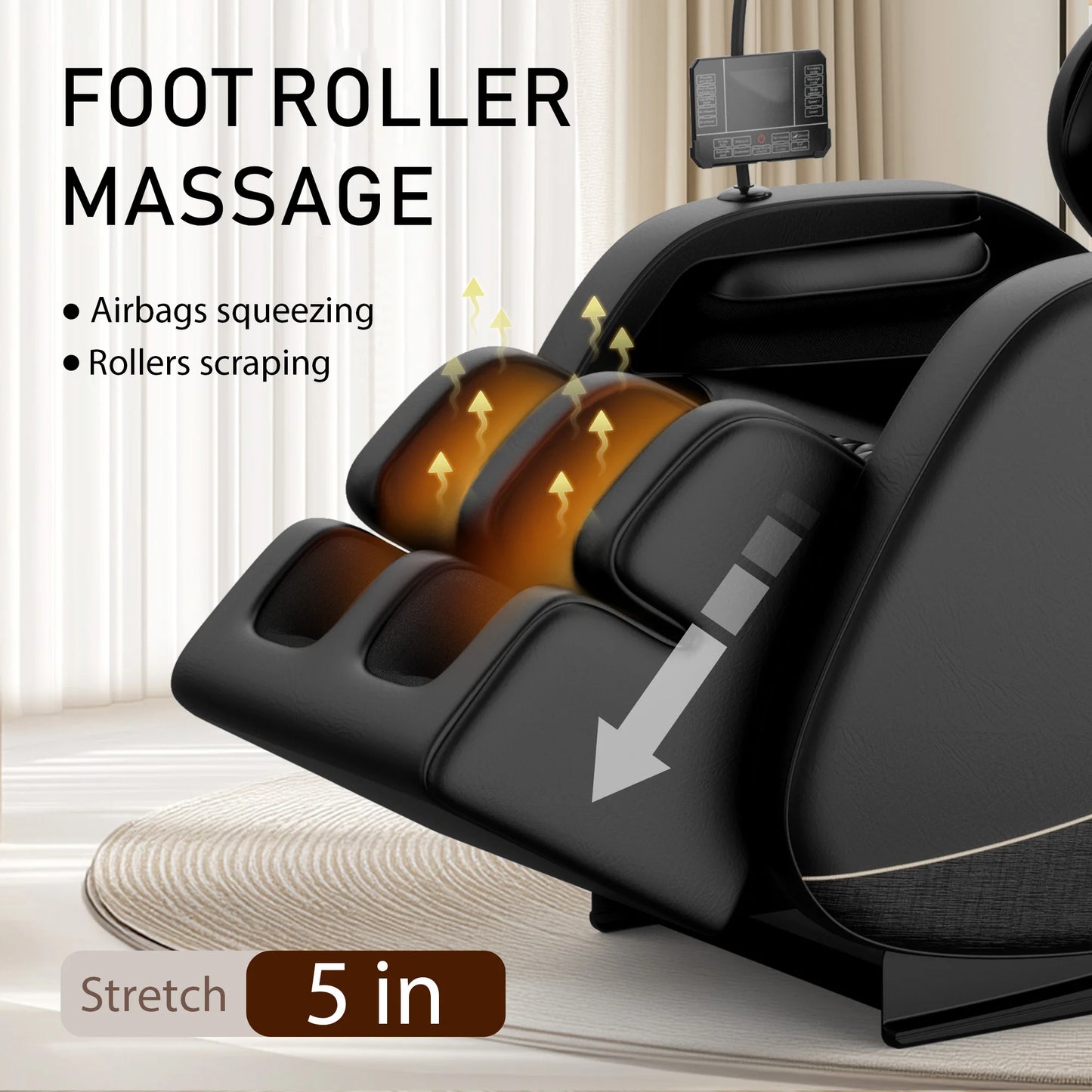 zero gravity full body massage chair with foot roller