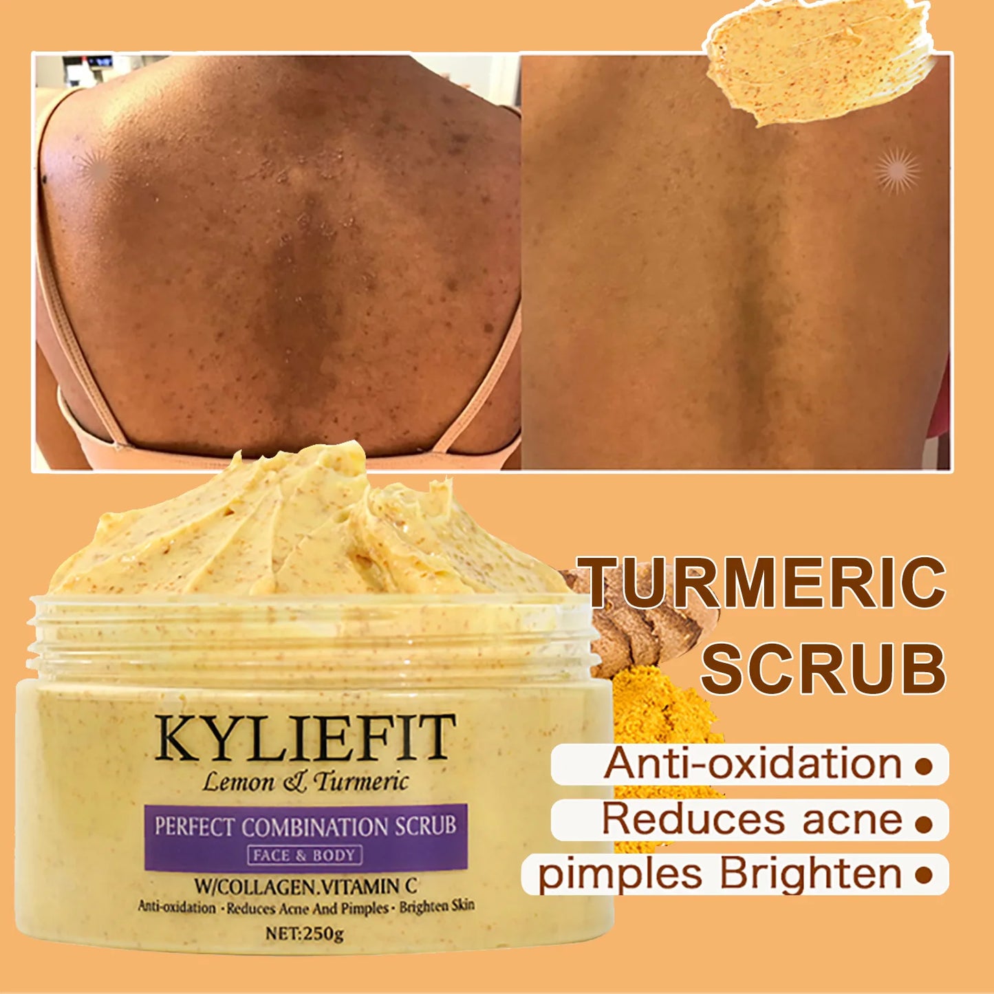 AILKE Organic Turmeric Skin Care Set for Acne and Tone