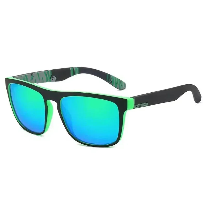 Polarized UV400 Sunglasses Square Frame Metal Eyewear For Men Women