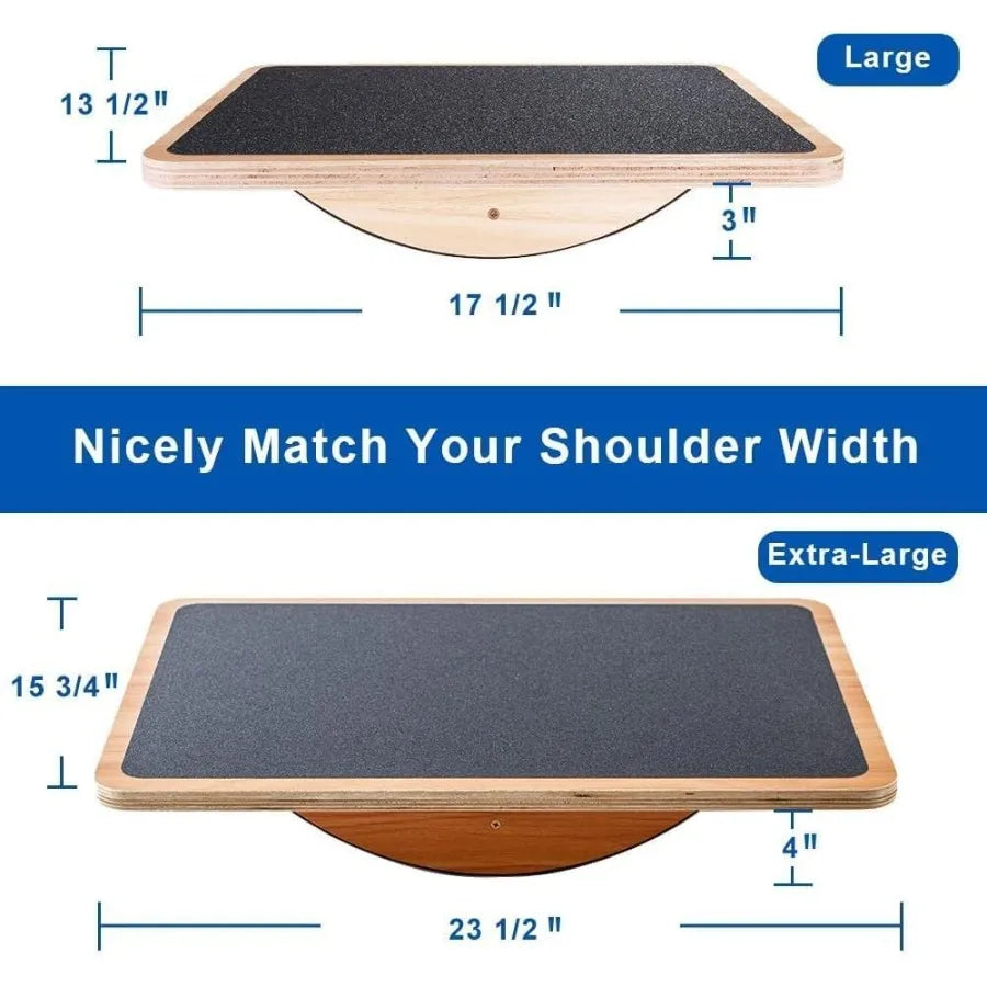 SHXI Wooden Balance Rocker Board For Under Desk Use