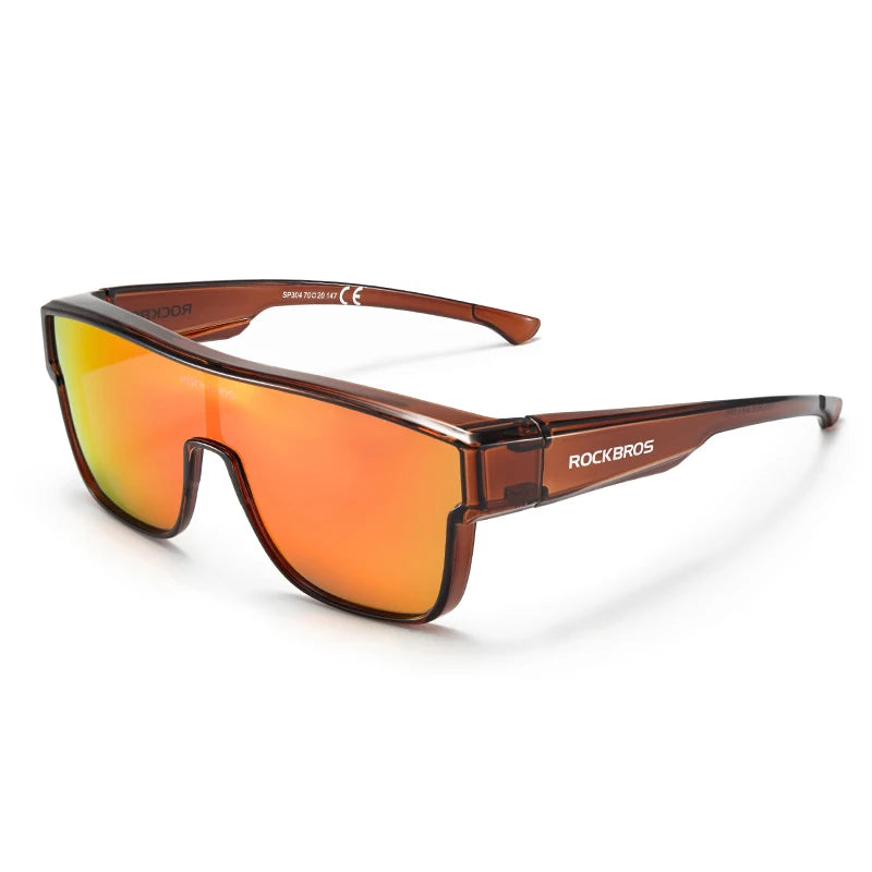 ROCKBROS Polarized Cycling Glasses UV400 Myopia Dual Wear