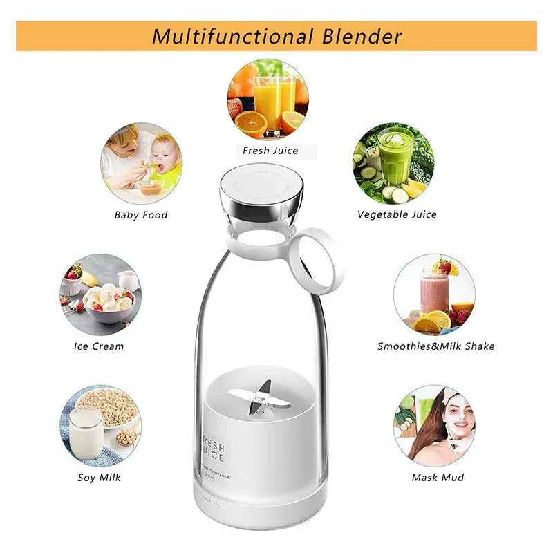 USB Rechargeable Blender Juicer HAOYUNMA Blender Juicer For Smoothies 