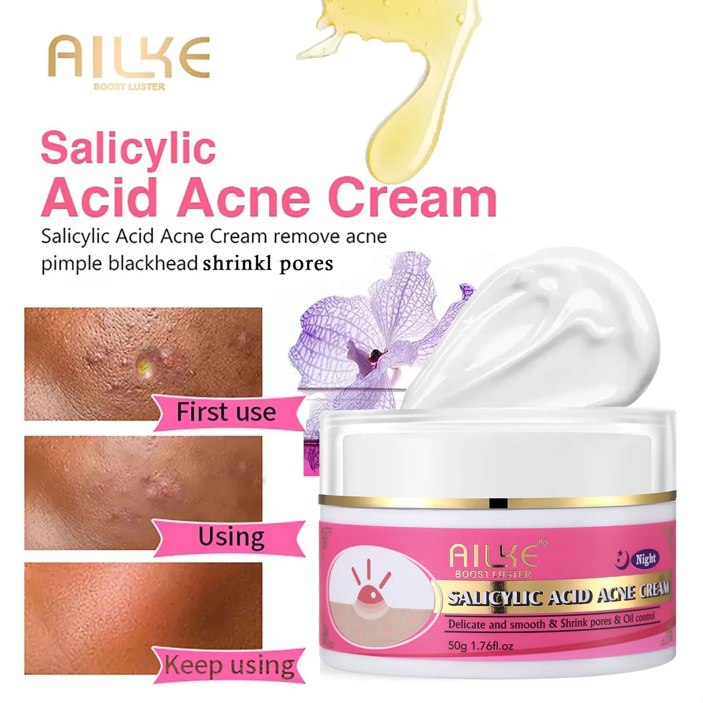 skin brightening set for acne stains moisturizing