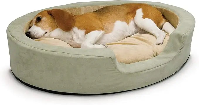 K&H Pet Products Indoor Heated Dog Bed Thermo Snuggly Sleeper