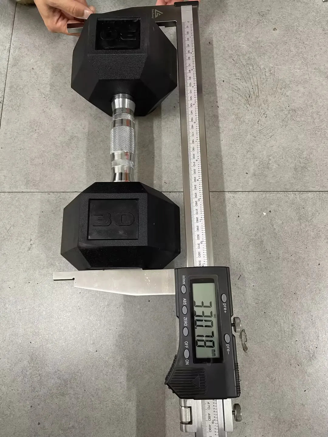 Rubber Hex Dumbbell Set Cast Iron Weights For Home Gym