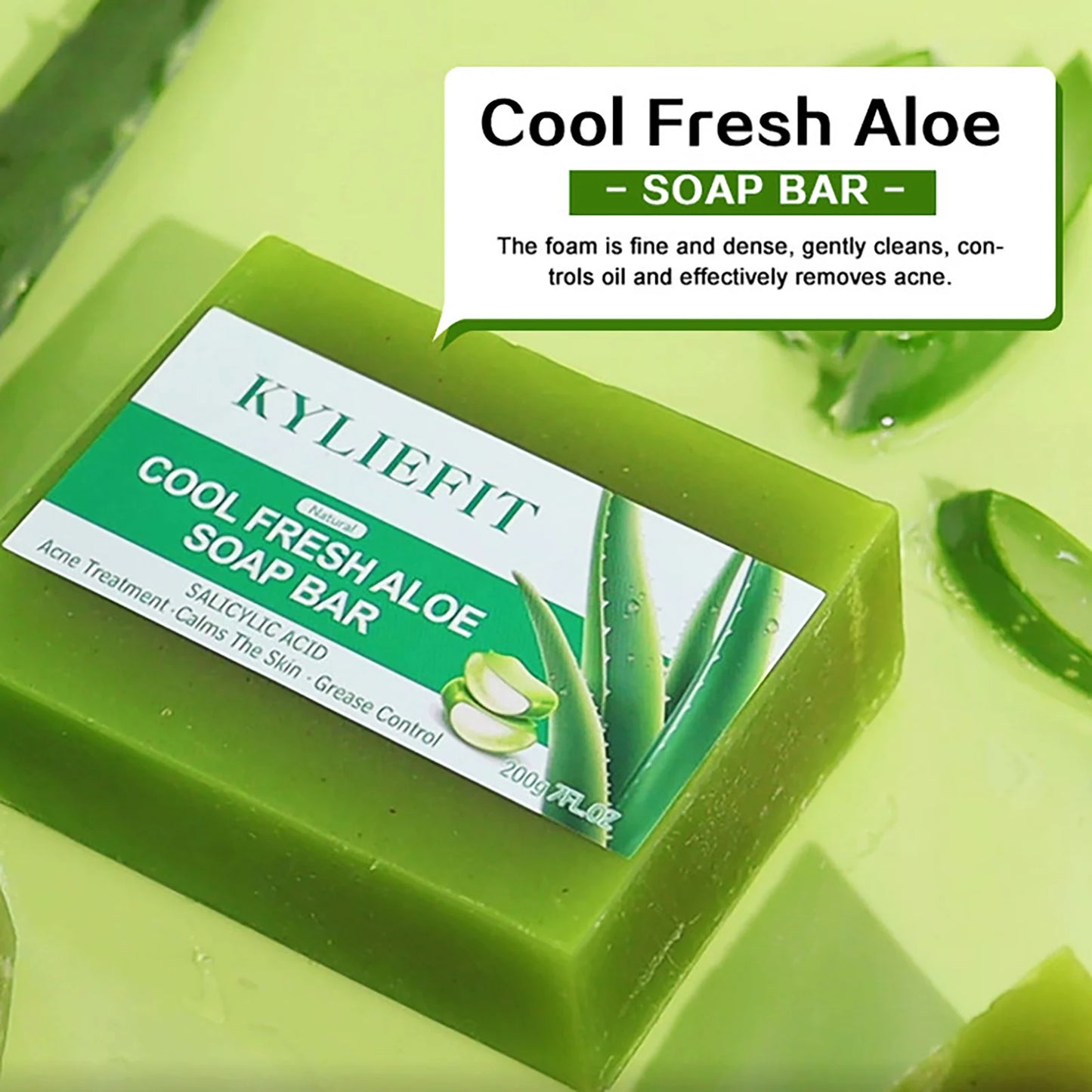 AILKE Cool Fresh Aloe Vera Soap Bar All Skin Types