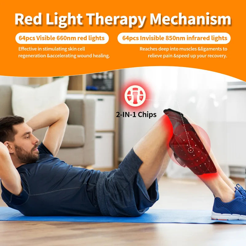 Red Light Therapy Massage Belt 660nm 850nm Plantar Fasciitis