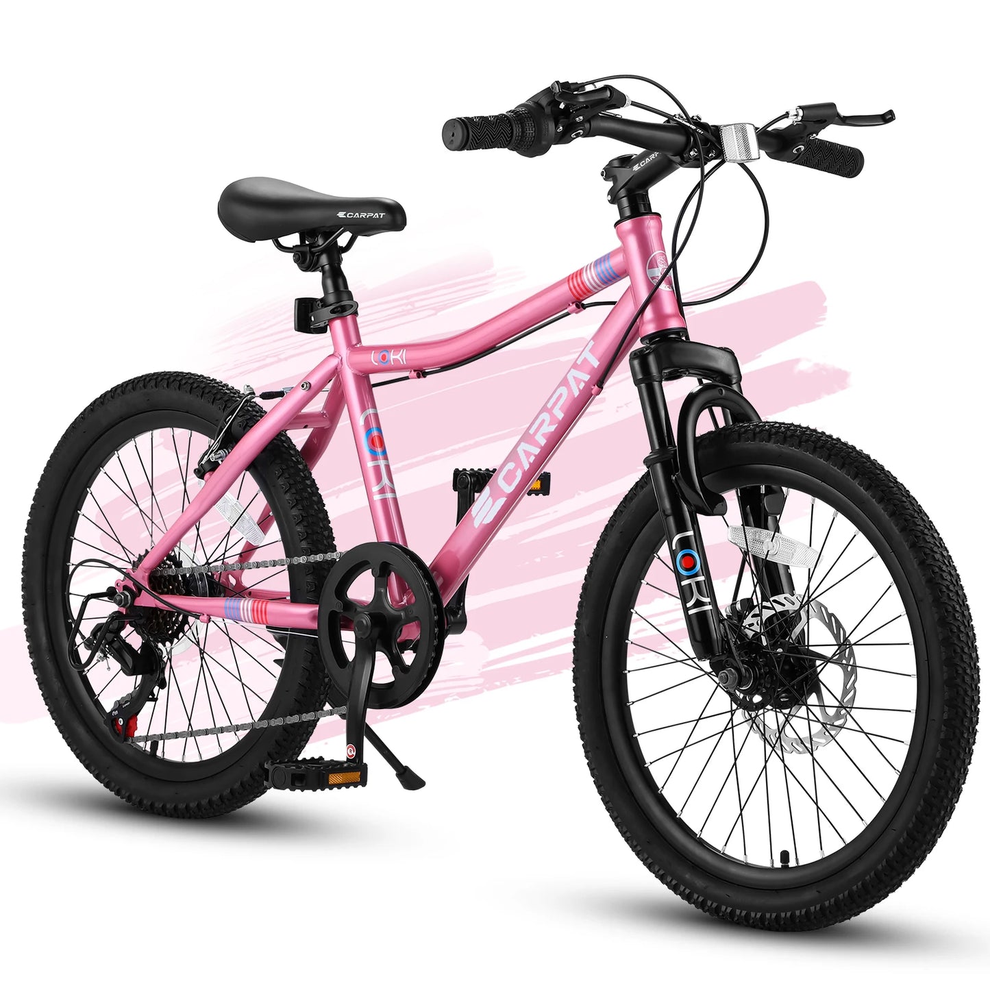 Ecarpat Kids Mountain Bike 7 Speed Front Suspension Disc Brake