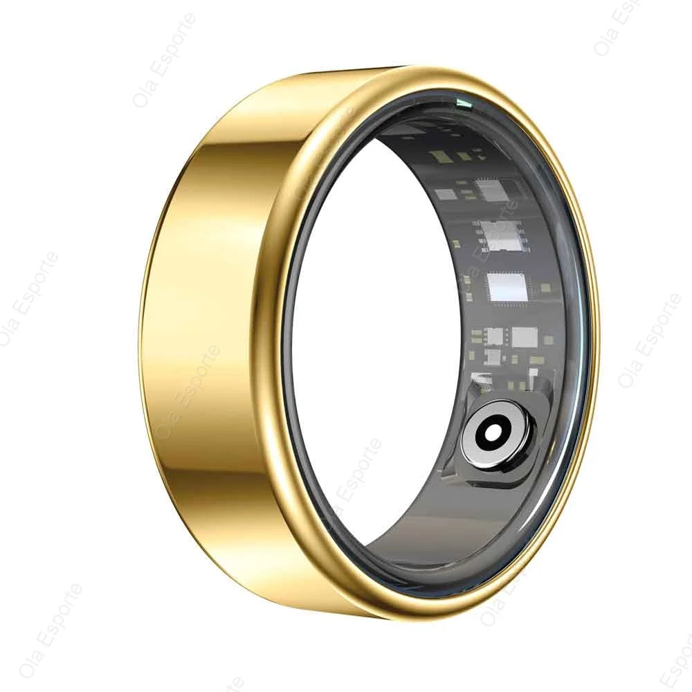 Smart Ring With Heart Rate Blood Oxygen Sleep Monitor IP68 5ATM Waterproof