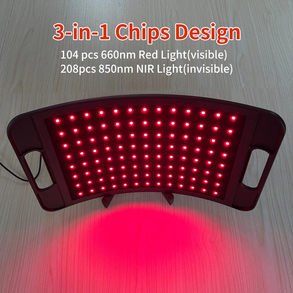 Near Infrared Light Therapy Panel With Adjustable Stand and Timer