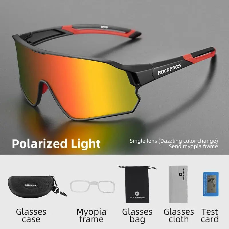 ROCKBROS Polarized Cycling Glasses for MTB Road Bikes UV400 Protection