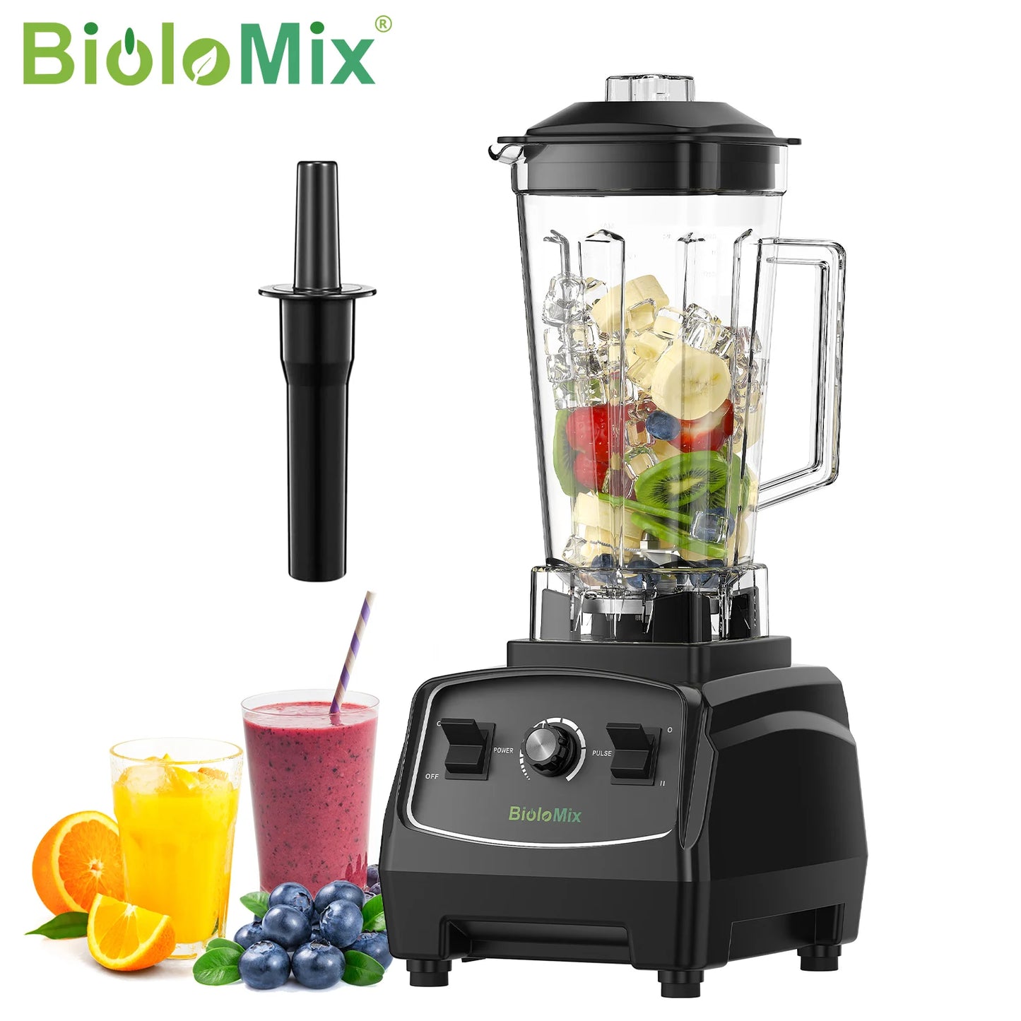 Biolomix BPA Free 2200W Heavy Duty Commercial Blender Mixer Juicer