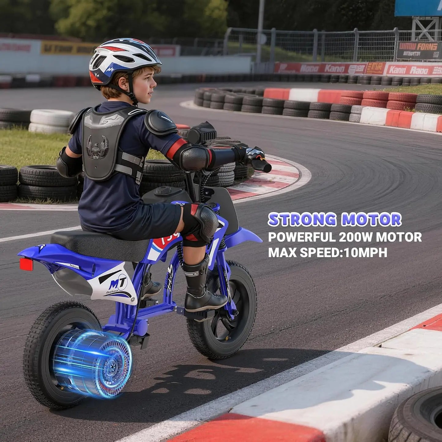 AOVOPRO 25V Electric Dirt Bike 200W for Kids Ages 3to10