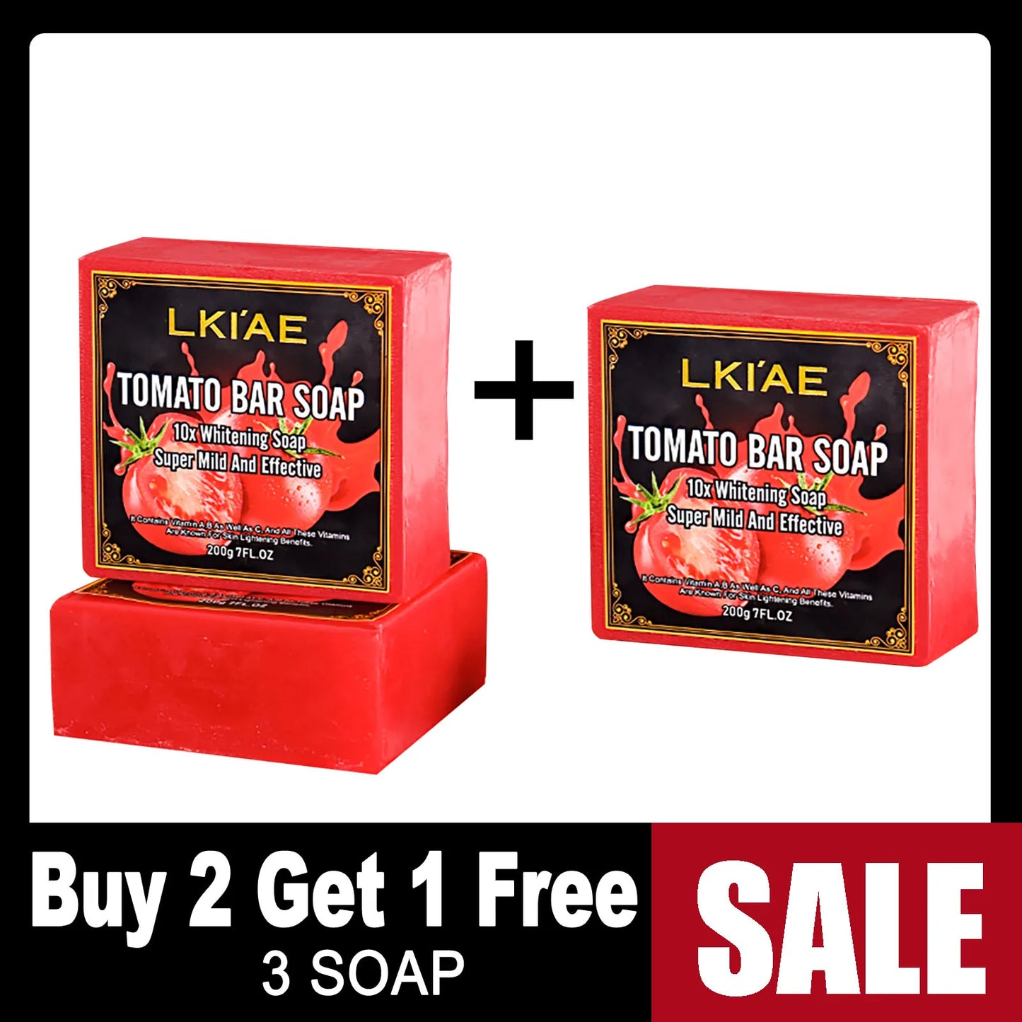 AILKE Tomato Fruit Scented Natural Bar Soap Whitening