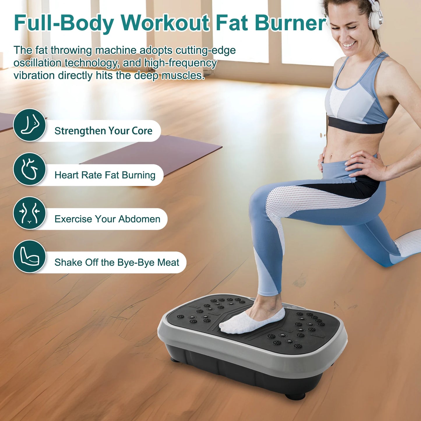 N Vibration Plate Exercise Machine for Home Fitness Fat Burning and Shaping