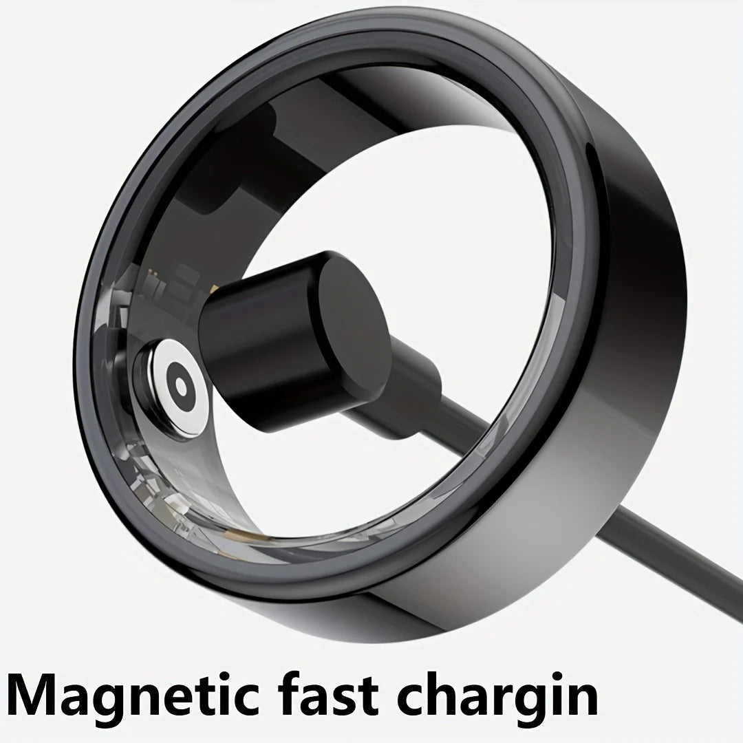 Smart Ring Activity Tracker Stainless Steel Wireless Step Counter