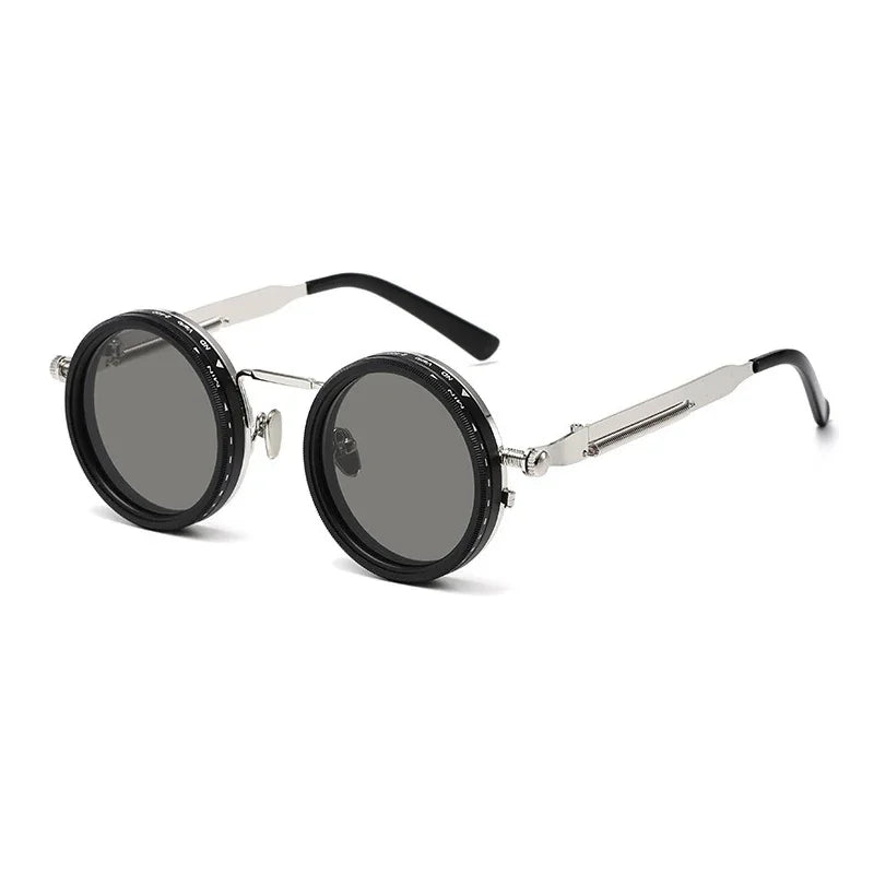 Blanche Michelle Polarized Round Sunglasses ND9 Adjustable Dimming Unisex UV400