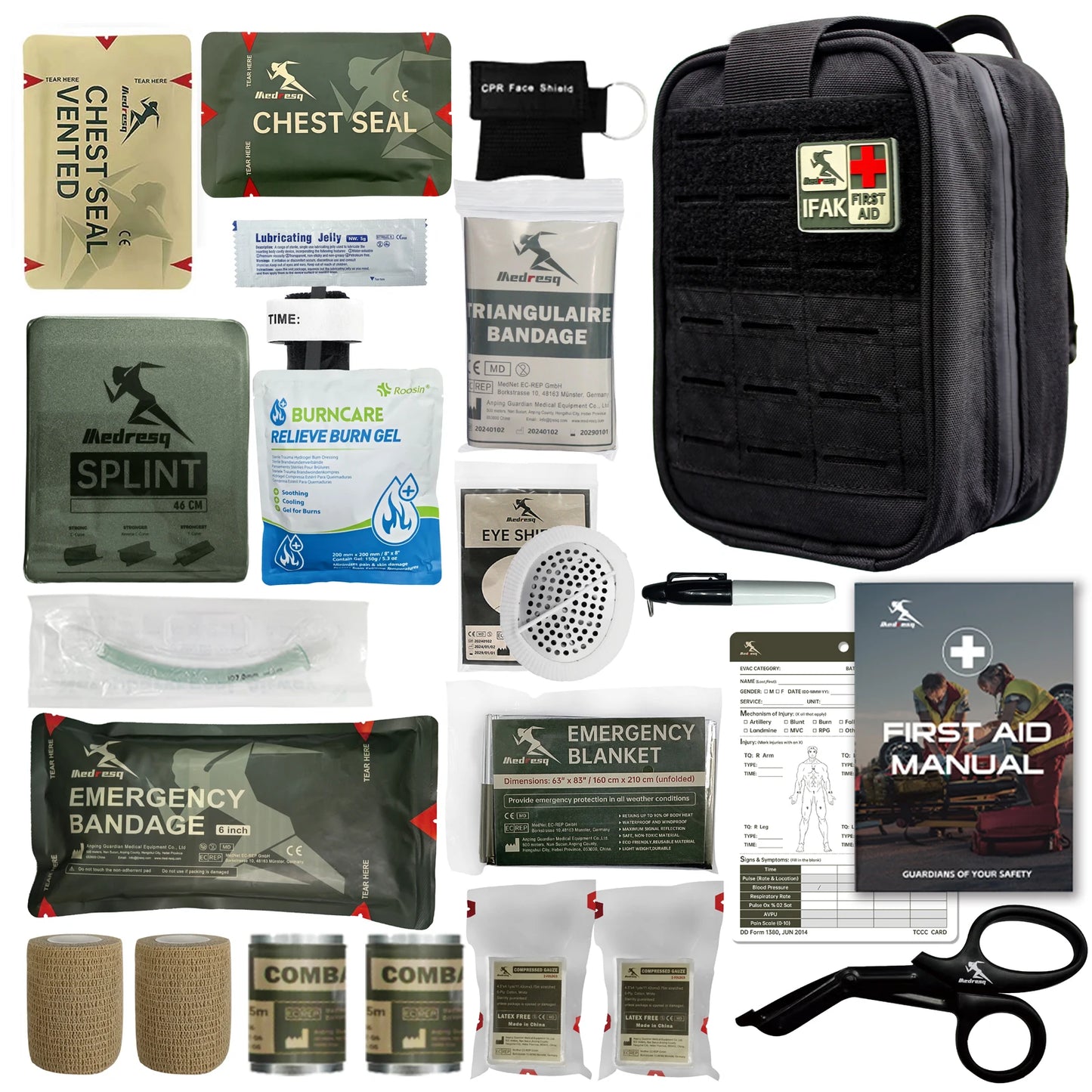 Medresq IFAK First Aid Kit Emergency Bleeding Control For Car