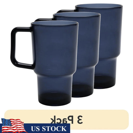 Acrylic Handle Tumbler Pack BPA Free Reusable Dishwasher Safe Indoor Outdoor Use