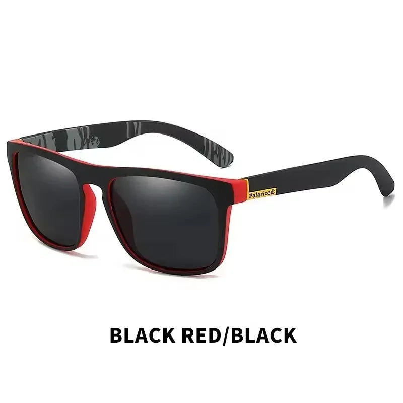 Polarized UV400 Sunglasses Square Frame Metal Eyewear For Men Women