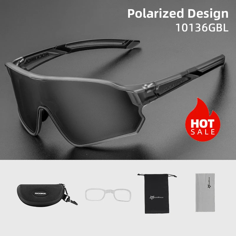 ROCKBROS Polarized UV400 Sunglasses for Outdoor Cycling