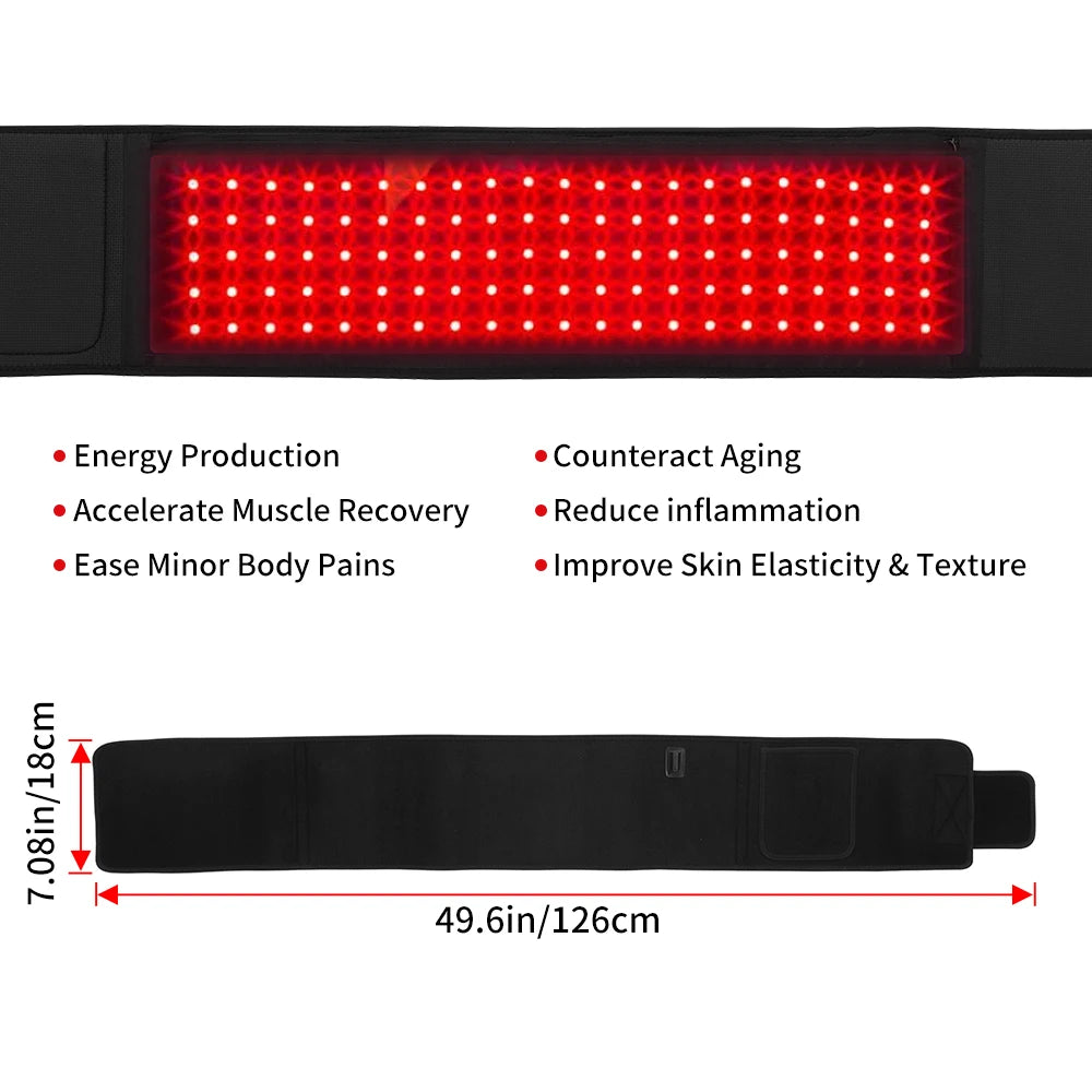 Red Light Therapy Belt 660nm 850nm Near Infrared Therapy