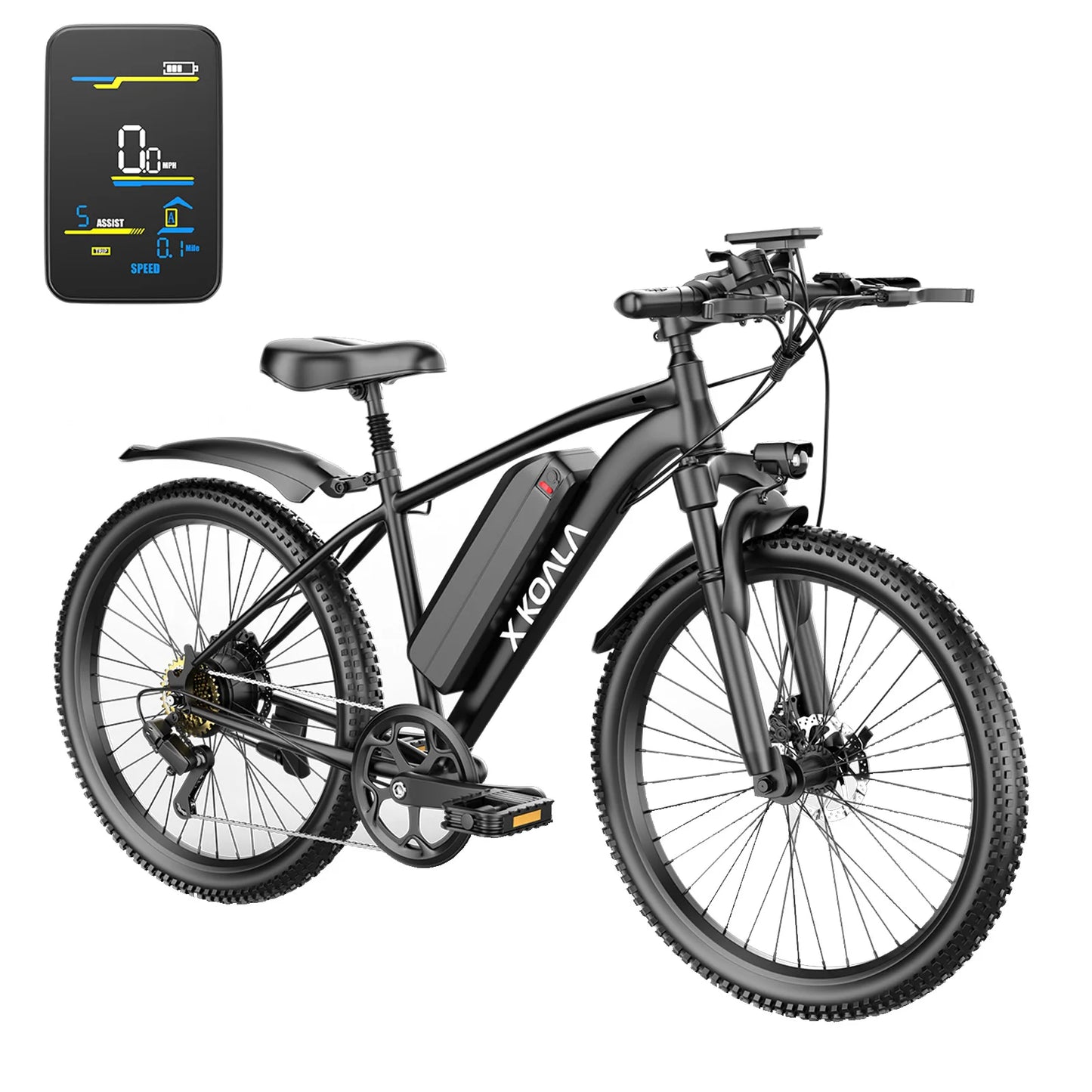 X-koala 1000W Electric Mountain Bike 25MPH 40 Miles Range