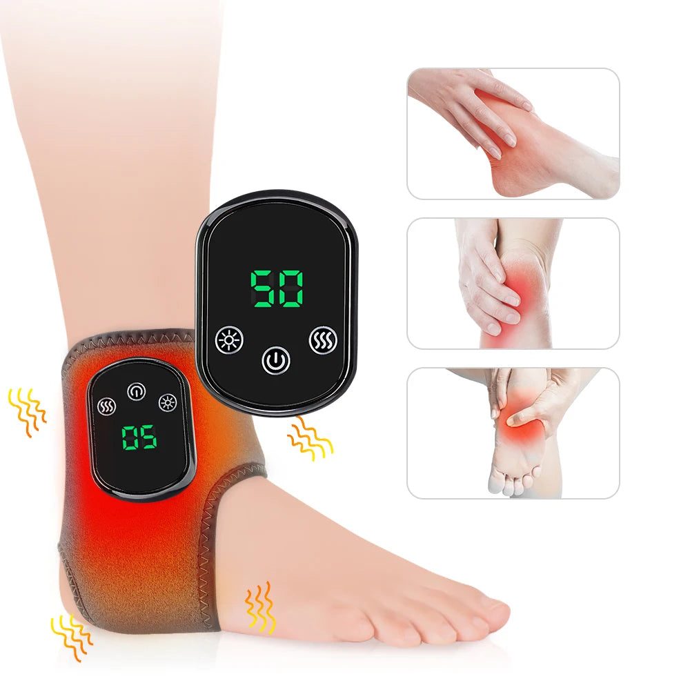 PASTSKY Electric Foot Massager With Heated Vibration And Ankle Protection