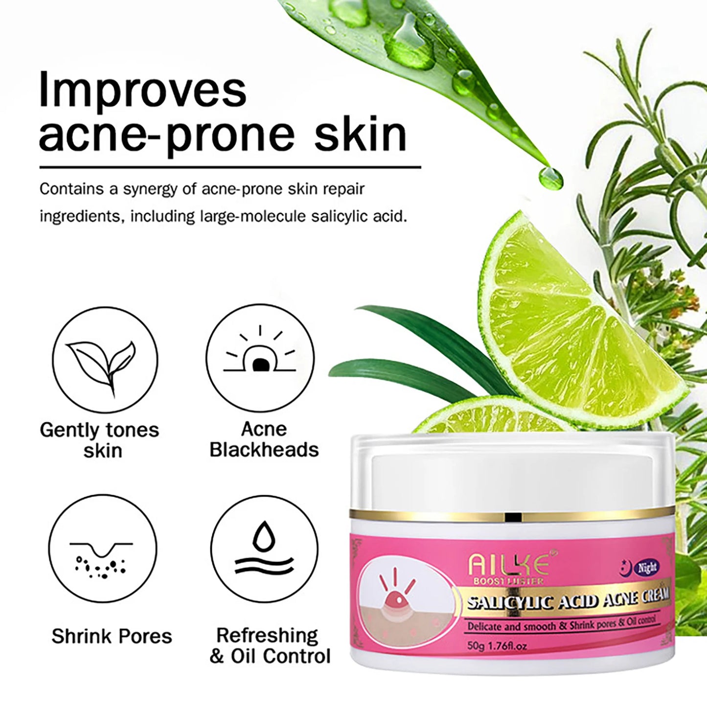skin brightening set for acne stains moisturizing