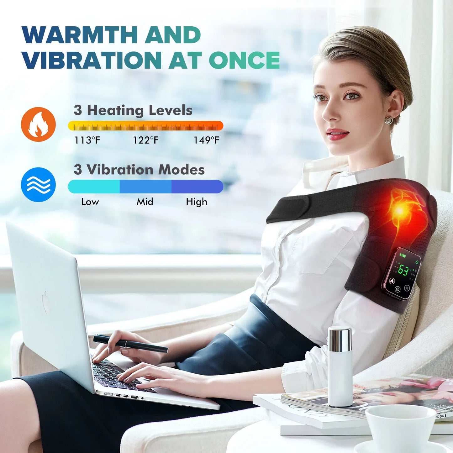 Hailicare Knee Heating Massager For Joint Pain Relief And Therapy
