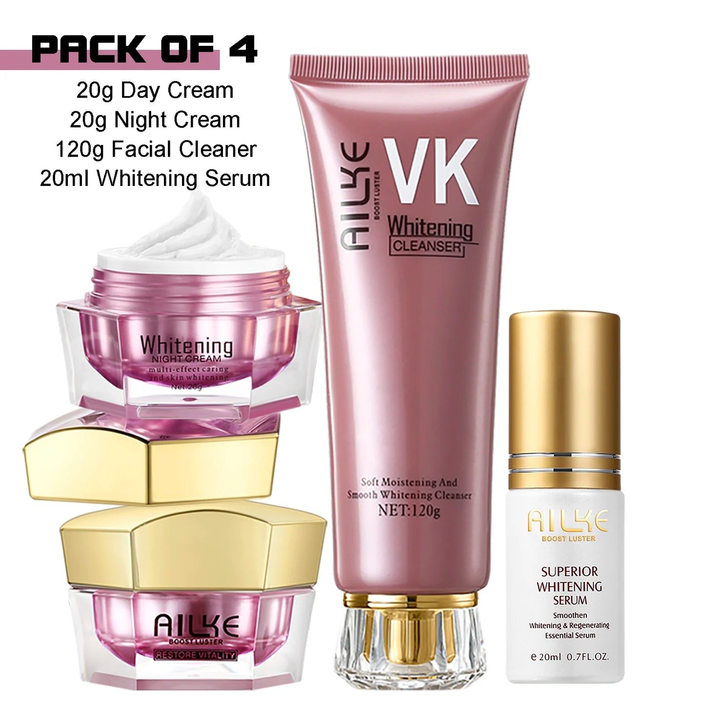 AILKE Hyaluronic Acid Face Cream Whitening Moisturizing Anti Aging Korean